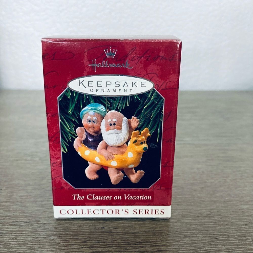 Hallmark Santa Ornaments Lot The Clauses on Vacation - Picture 6 of 8